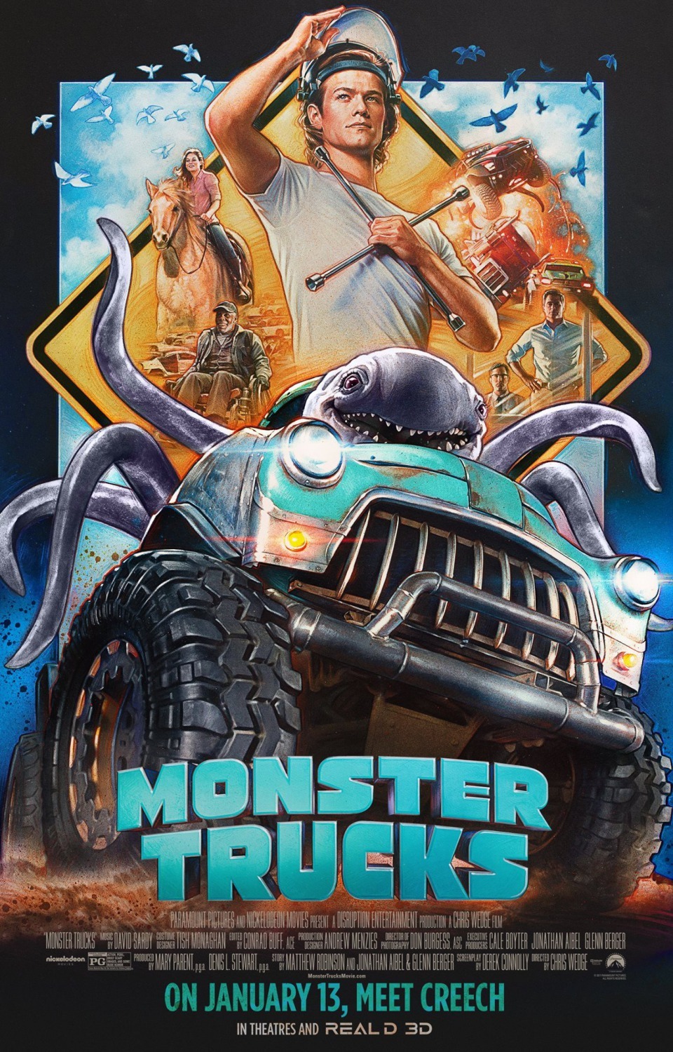 Monster Trucks (2016) Hollywood Movie